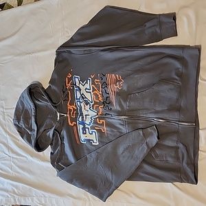 Fox Racing Grey Zip Hoodie